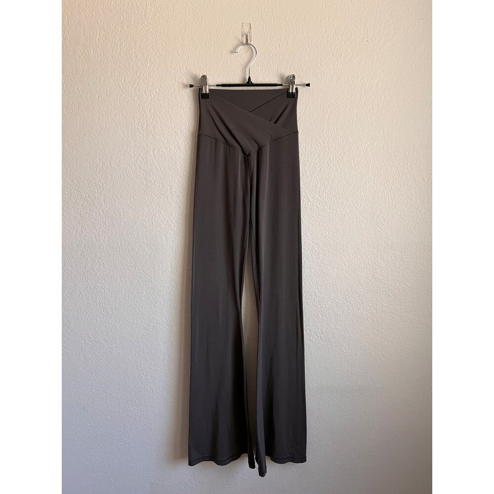 OFFLINE Aerie Real Me High Waist Crossover Flare Legging Smoked Gray Size SMALL